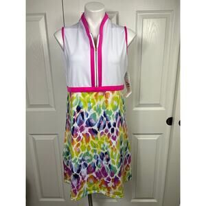 Allie Burke Golf Women's Dress Large Multicolor Acitvewear with Matching Shorts